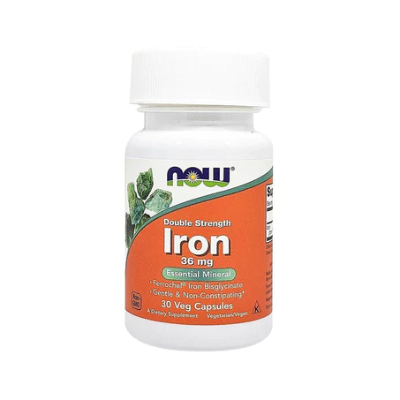 NOW IRON 36MG V.CAPSULE 30'S