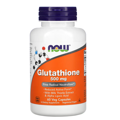 Now, Glutathione, 500 mg, 60 Veg Cap