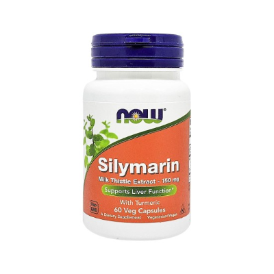 Now Silymarin Milk Thistle Extract 150 mg 60 Veg Capsules