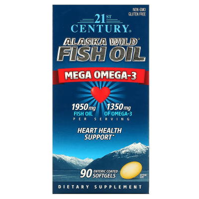 21st Century, Fish Oil,90 Enteric Coated Softgels