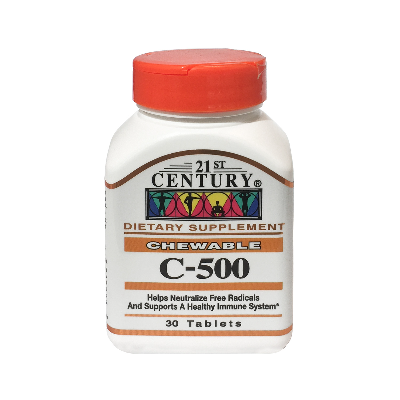 21st Century C 500mg 30 Chewables Tablets