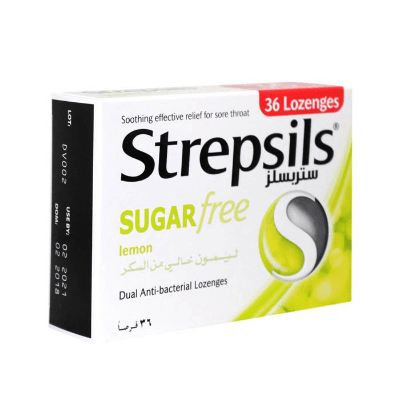 Strepsils Lemon Sugar Free Lozenges 36s
