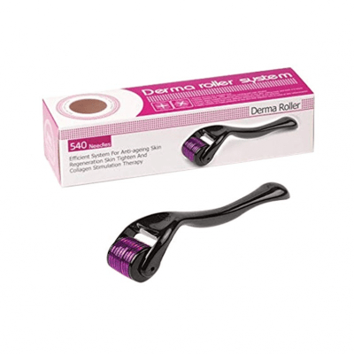 Derma Roller System 540 Micro Needle Black