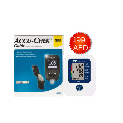 Accuchek Guide + AND BP Monitor