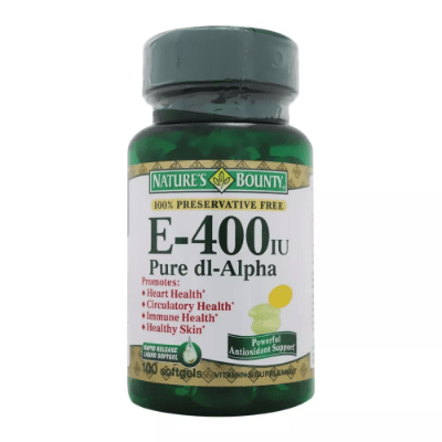 Nature's Bounty E-400IU Pure dl-Alpha Softgels 100's