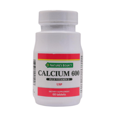 Nature's Bounty Calcium 600 Plus Vitamin D Tablets 60's