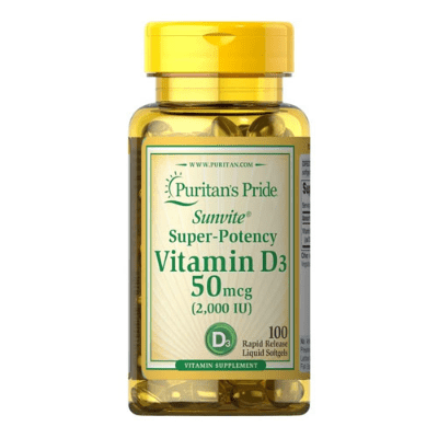 Puritan’s Pride Vitamin D3 2000 IU 100 Softgels