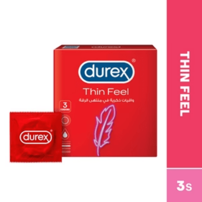 Durex Feel Ultra Thin Condoms 3 Pcs