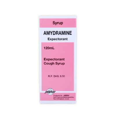 Amydramine Expectorant Syrup 120ml Bottle