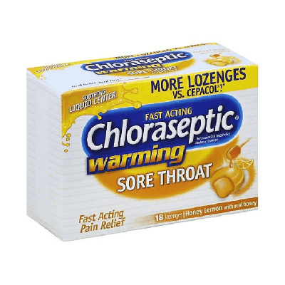 Chloraseptic Warming Honey+Lemon 18's