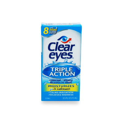 Clear Eyes Triple Action Reliever Eye Drops 15 mL