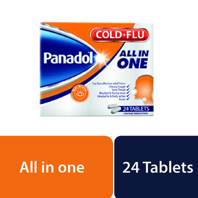 Panadol Cold & Flu All In One Tablets 24's