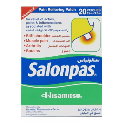 Salonpas Pain Relieving Patch 6.5 cm x 4.2 cm 20's